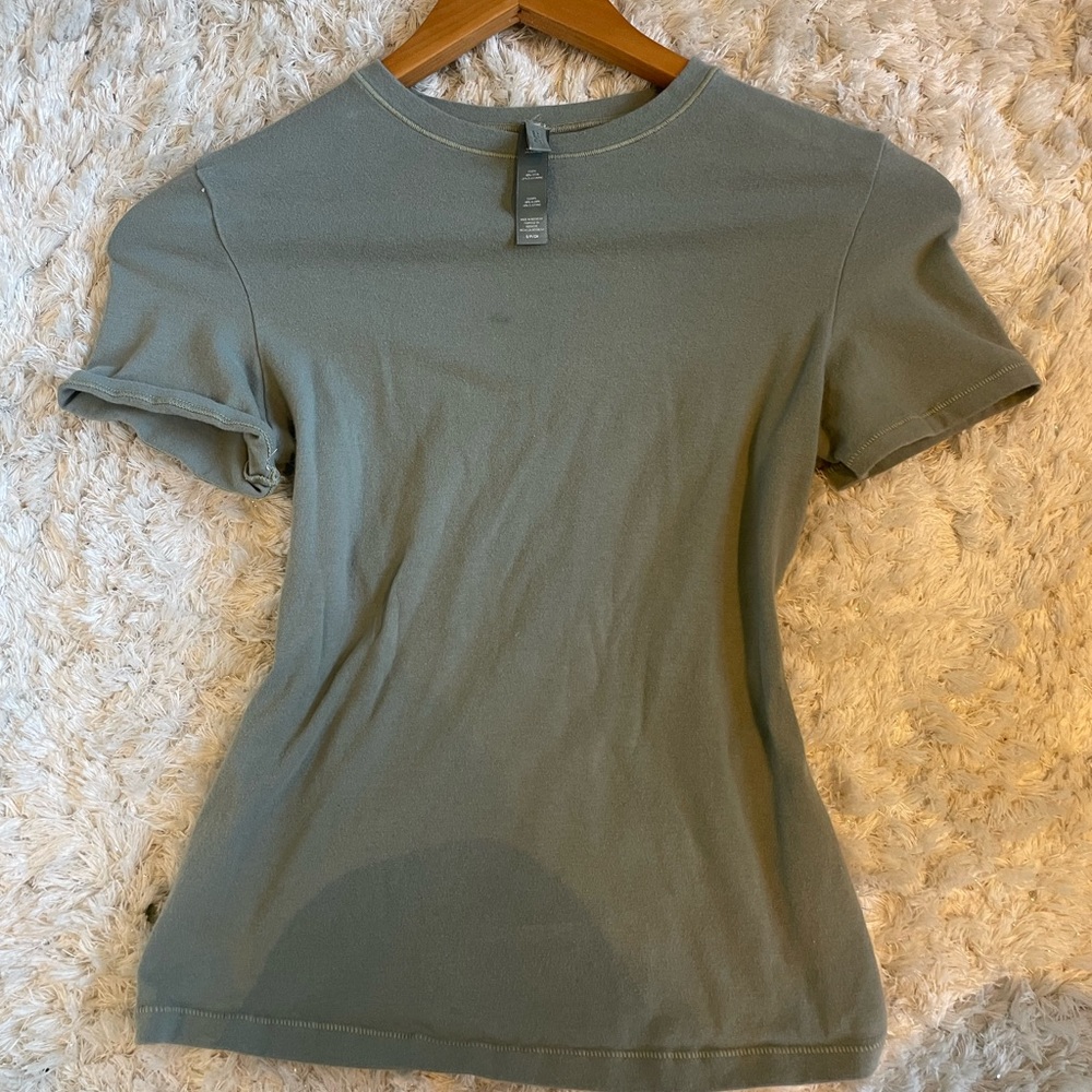 Skims cotton rib tee <333